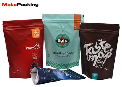 China Zipper Foil Food Pouches With Valve For Coffee Moisture Proof High Barrier for sale