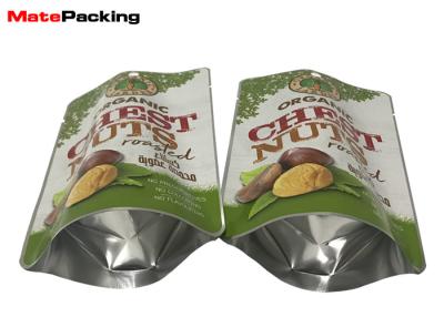 China Aluminum Foil Food Pouches Zip Lock Stand Up With Window Moisture Proof for sale
