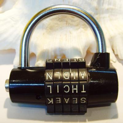China English alphabet Luggage Combination Lock for sale