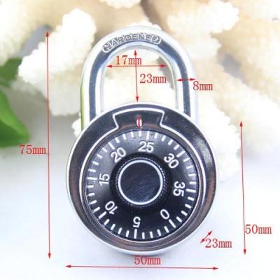 China 50MM Round Dial combination padlock/compass decorated padlock for sale
