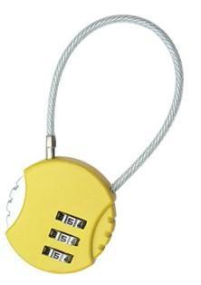China promotional cable combination padlock for sale