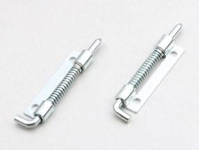 China Retractable Hinge White zinc plated Iron Hinge with screw hole CL225-3 Spring bolt D5mm for sale