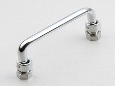 China Industrial screw-on Cabinet Handle Bright Handle metal door Pull handle LS506 for sale