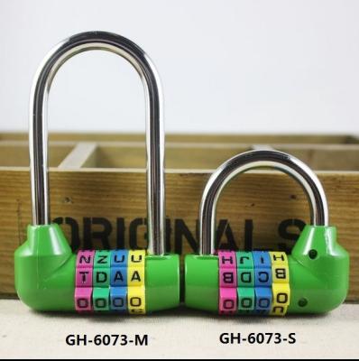 China 4 Digital Long Bar English Letter Combination lock Long anti-theft Combination Code lock for sale