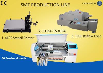 China Manual SMT Production Line Solder Paste Stencil Printer , PCB Assembly Line Batch production for sale