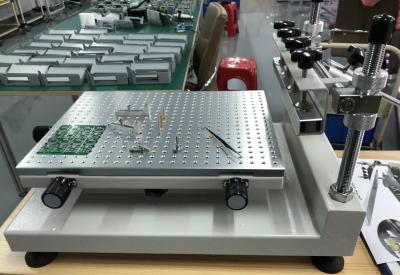 China High precision SMT stencil printer 3040 , manual solder paste printing machine for sale
