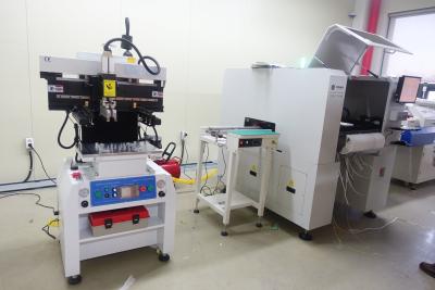 China 3250 Semi-auto solder paste stencil printer, SMT stencil printing machine 320*500mm for sale