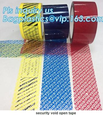 China Supply tamper proof plastic open void tape for seal courier bag envelopes with CE&ISO Air Mouse TV Box PCs OS bagplastic for sale