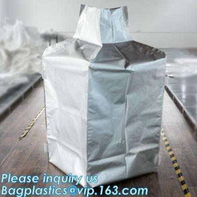 China Jumbo Alumninum Foil Nylon Bags, Jumbo foil cover Bag, Bulk Aluminum Foil liner, stand up Container ton bags for sale