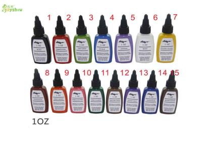 China kuro Sumi Tattoo Ink Pigment 0.5 Oz 15 Color Set For Starter / Beginner for sale