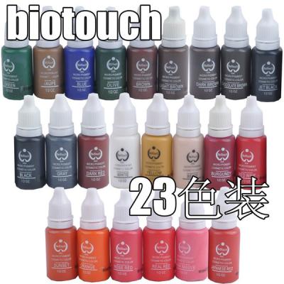China Safety Biotouch Eyeline Pigment Tattoo Ink 23 Colors / Makeup Tattoo Ink for sale