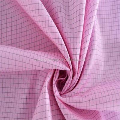 China 100D*100D Polyester Anti-Static Fabric For Lab Security Printed Pattern for sale