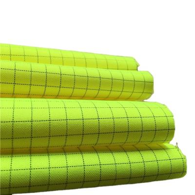 China 300D Polyester Woven Plain Check Anti-Static Oxford Fabric For Medical Cleanness Clothing for sale