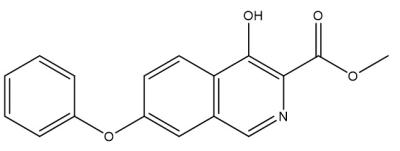 China 4-hydroxy-7-phenoxyisoquinoline-3-carboxylic acid methyl ester (1455091-10-7) for sale