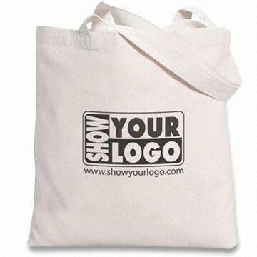 China Reusable Organic Cotton Bags with ASTM F963 Standard , White for sale