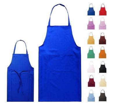 China El delantal disponible no tejido azul de 80gsm PP, borda cocinar el delantal en venta