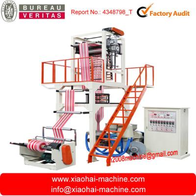 China Double Color Striped T - Shirt Bag HDPE Film Blowing Machine Aluminum Shape Ring for sale