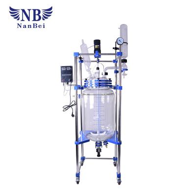 China 200L Jacketed Glass Reactor for sale