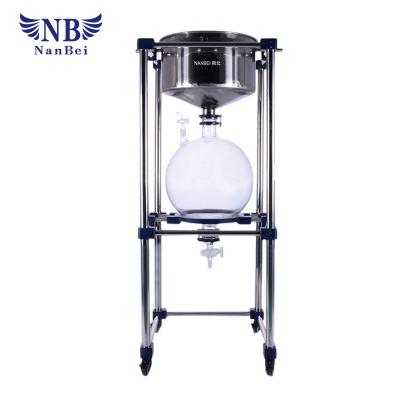 China 10 Liters Vacuum Chemical Glass Reactor for sale