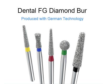中国 炭化物Bur Fg Bursの歯科医療のBurの球のあたりの高速ドリルのぎざぎざの高速ダイヤモンド 販売のため