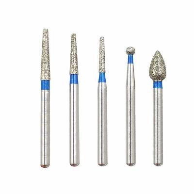China 5pcs FG Diamond Bur High Speed Dental Burs Needle Burs Dental for sale