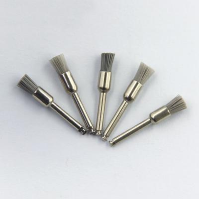 China 144 Pack Dental Prophy Brush Diadent Abrasive Fiber Flat Head Pen Shape Latch Style for sale