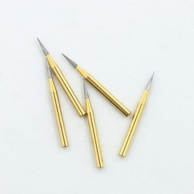 China Lab Tungsten Dental Carbide Bur Taper Pointed Head Trimming Finishing Gold for sale