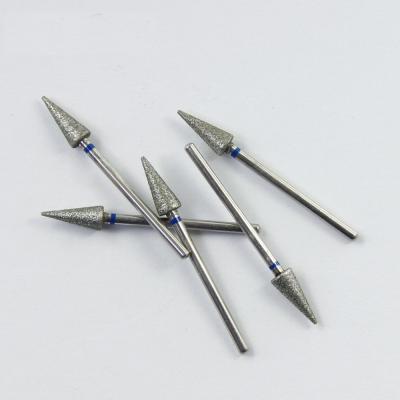 China Diamond Coated Burr Set Polishing HP Low Speed Burr Grinding Polishing Needle Shape Head for sale