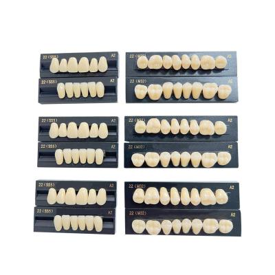 China High Stain Resistance Artificial Acrylic Teeth Made Of Acrylic Resin Composite for sale