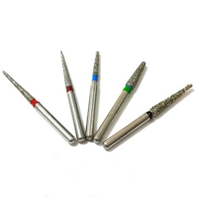 China High Speed Handpiece FG Diamond Burs With Electroplated SS Handle for sale