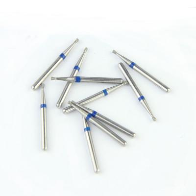 China High Speed FG Diamond Cutting Burs With Shank 1.60mm SI Series Inverted Cone for sale