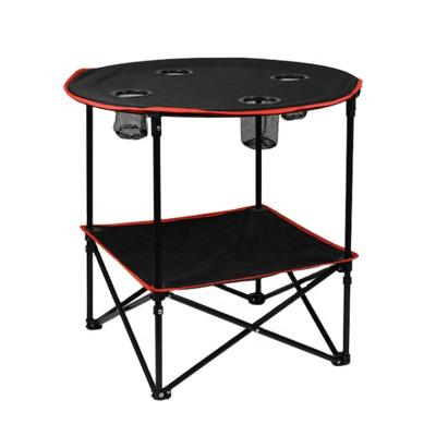 China Easy Transport Picnic Folding Table with Metal Frame - 4 Cup Holders - Portable for sale