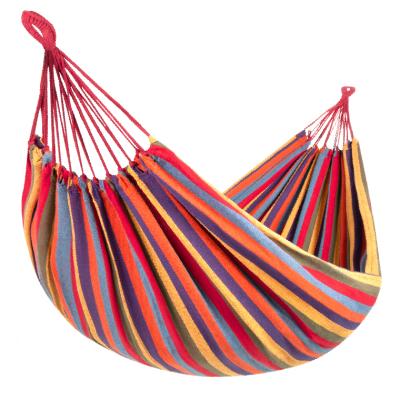 China Modern double cotton hammock with bag for indoor or outdoor (no stand) for sale