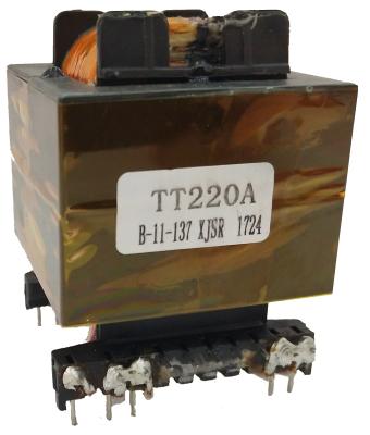 China EE55-1 Transformador de alta potência de alta frequência Lâmpada amarela Transformador eletrónico à venda