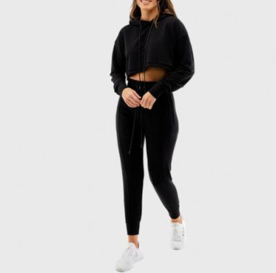 China Sweater Suit Slimitness Women Crop Hoodies for sale