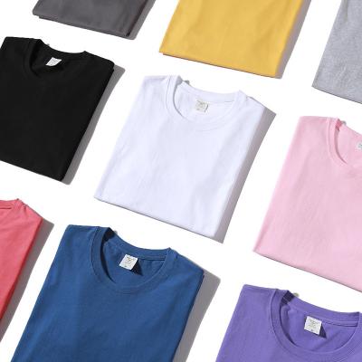 China Short Sleeve Round Neck Men'S Blank T Shirt 100% Plain White T Shirt Cotton for sale