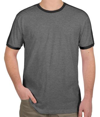 China Men Long Line Round Neck Short Sleeve 180gsm Blank T Shirts Smart Casual for sale