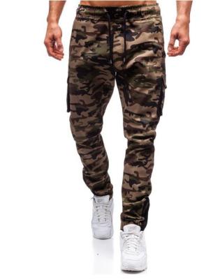 China Men Camouflage Casual Pants Patchwork Cargo Pants Multi Pocket for sale