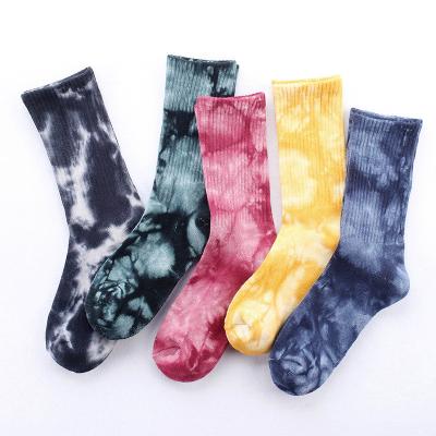 China Custom Soft Cotton Crew Socks Knitted Breathable Colorful for sale