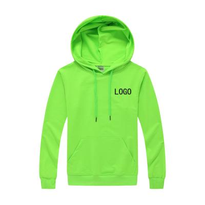 China Unisex Plain 100% Cotton Oversized Pullover Hoodie Green Color for sale