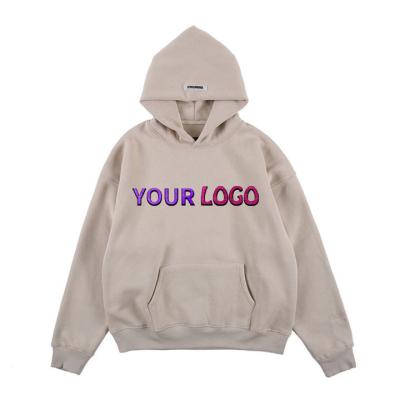 China Anti - Pill Winter Fleece Cotton Pullover Hoodie Embroidery Knit for sale