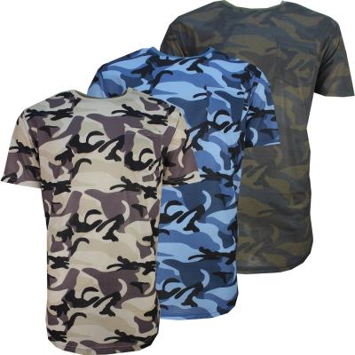 China Camisetas de gran tamaño del camuflaje del desgaste del ejército 180 gramos de Logo Printing en venta
