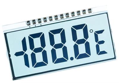 China 16 Pin Positive Transmissive 6 O′Clock TN LCD Display For Temperature Humidity Display en venta