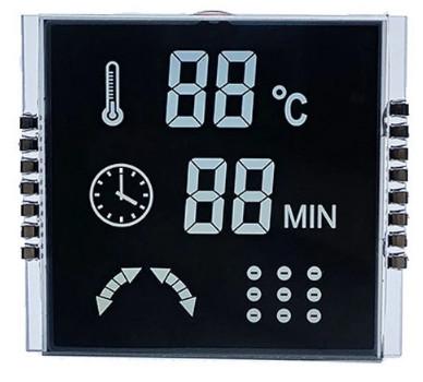 China 15 Pin Connector LCD Display Segment Electric Scooter LCD Display 40*45mm for sale