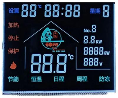 China Custom 50 Pins VA LCD Display Household Appliances Segment LCD Display à venda