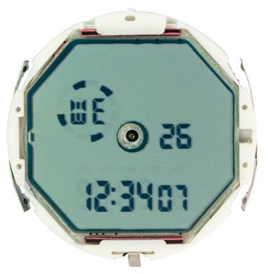 China Conector pin STN Pantalla LCD Pantalla de reloj electrónico personalizada en venta