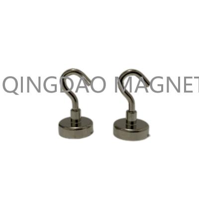 China Sintered NdFeB Hook Magnet, N35,16KGS, Permenent Hook Magnets, Magnetic Assembly for sale