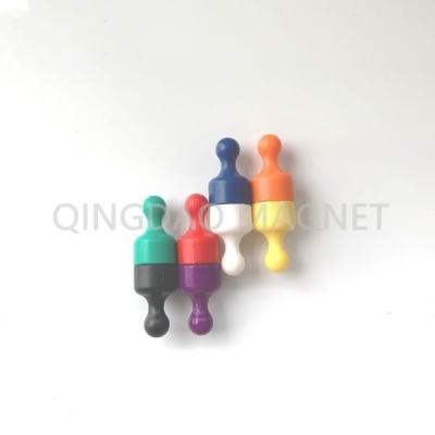 China Sintered NdFeB Hook Magnet, N35, Permenent Office Magnets in Green Color for sale