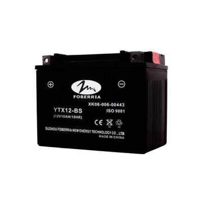 China Small 12v Battery Motorcycle YTX12-BS Gel Cell Motorcycle Battery for sale