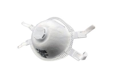 China Single Using Disposable Dust Mask Conical Shape With Easy Breathing Valve for sale